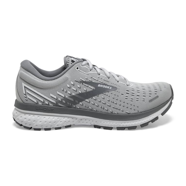 Brooks Ghost 13 Road Running Shoes - Women's - Alloy/Grey/White (07328-XHWL)